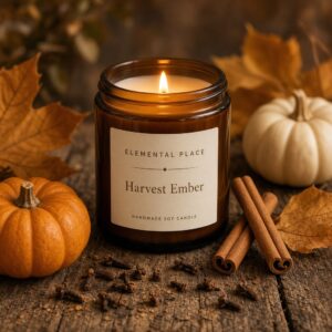 Harvest Ember handmade soy candle